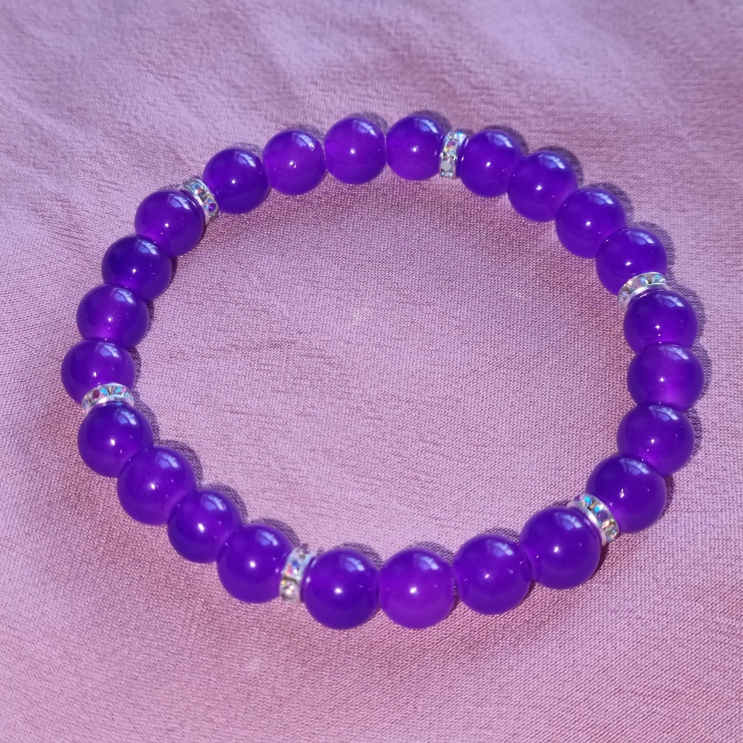 crystal glass beads bracelet