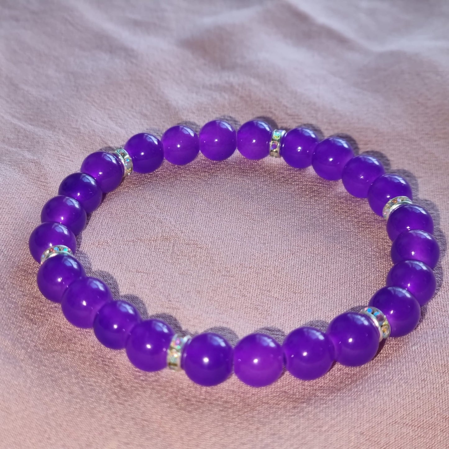 crystal glass beads bracelet