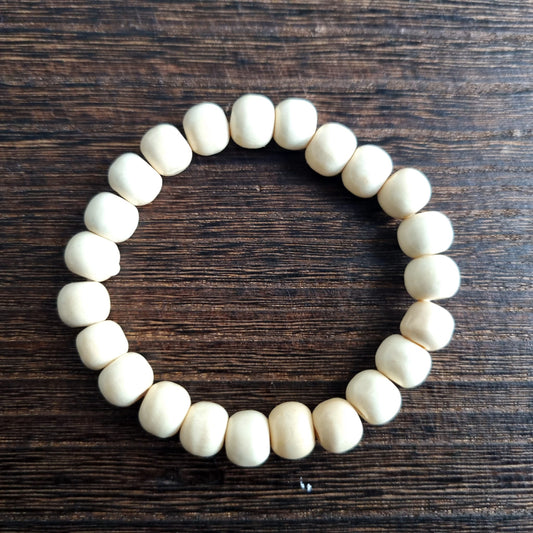 Wooden beaded bracelet