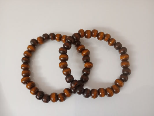 Wooden beads bracelet