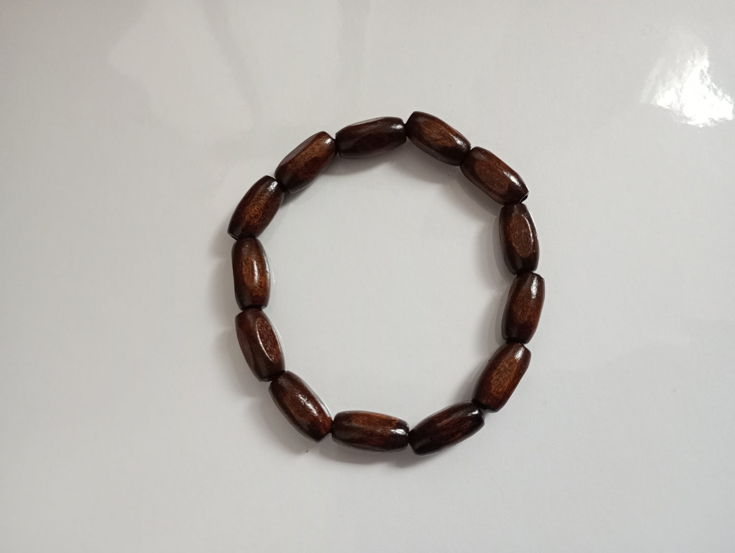 Wooden beaded bracelet