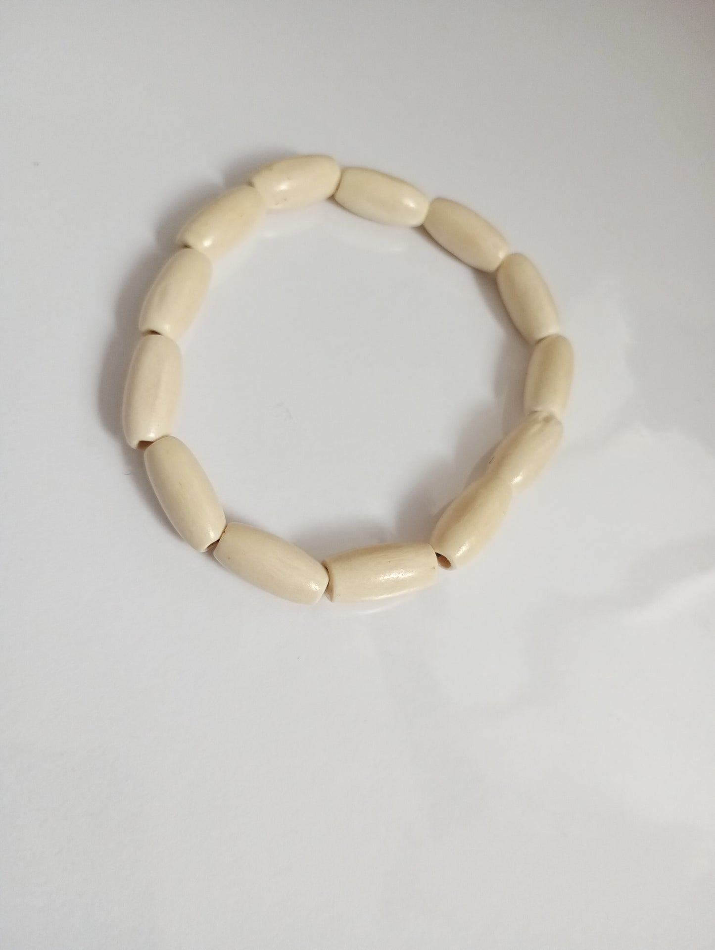 Wooden beaded bracelet