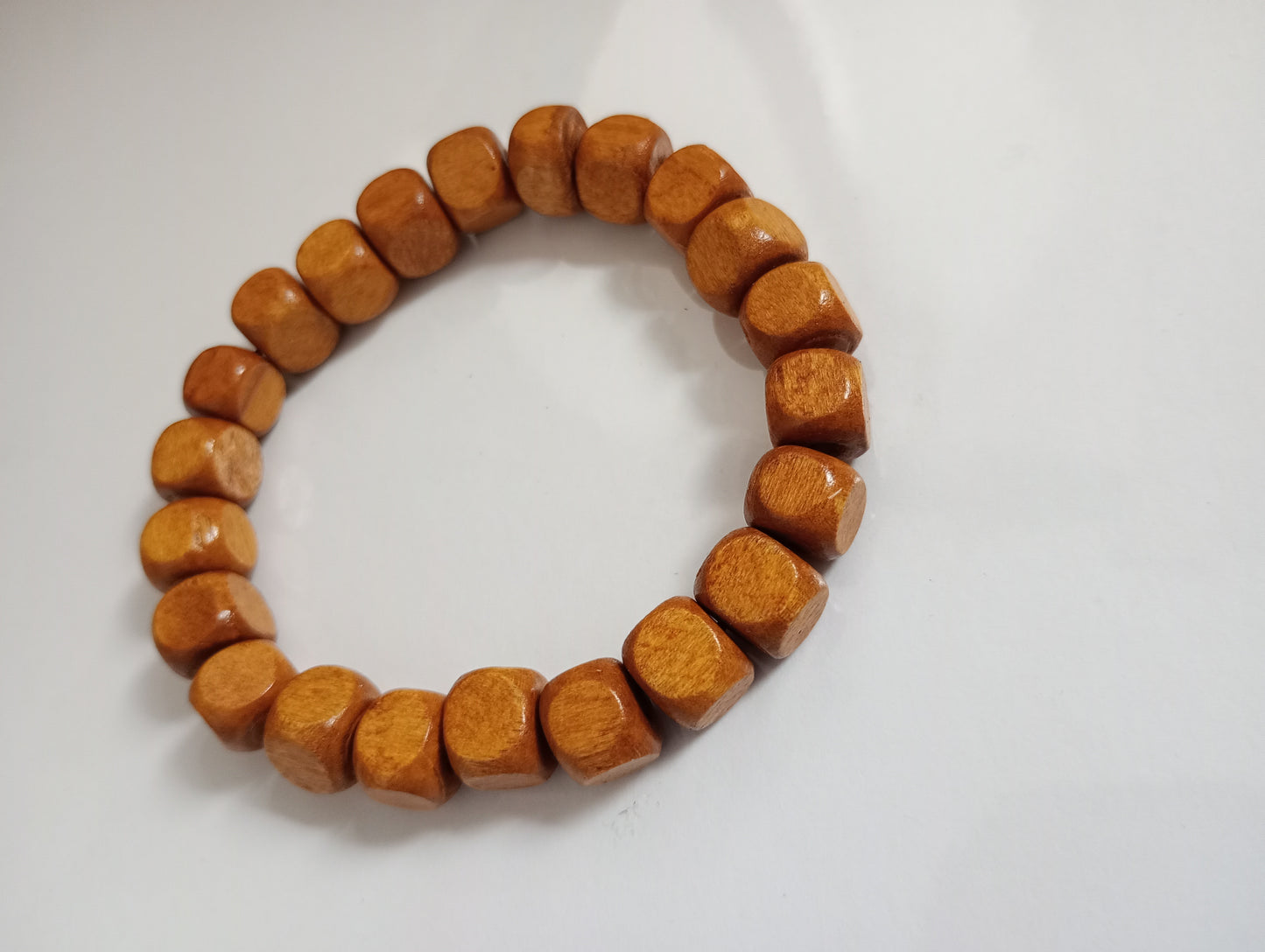 Wooden beaded bracelet