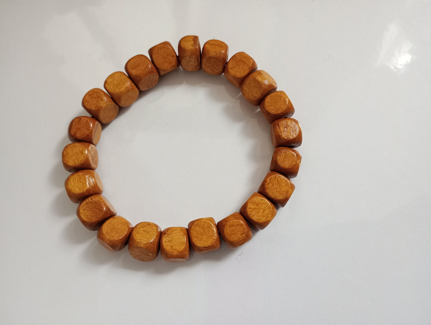 Wooden beaded bracelet