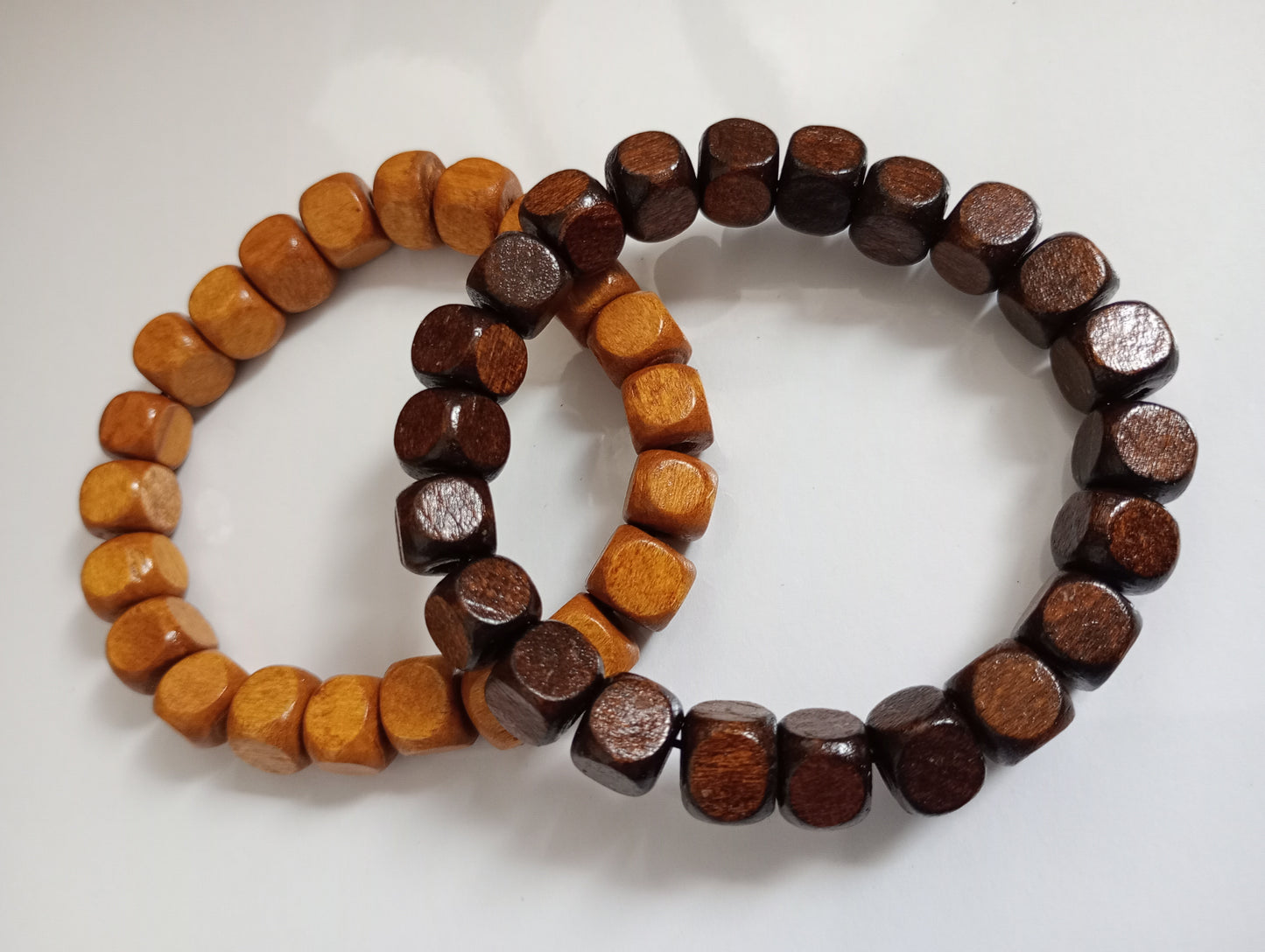 Wooden beaded bracelet